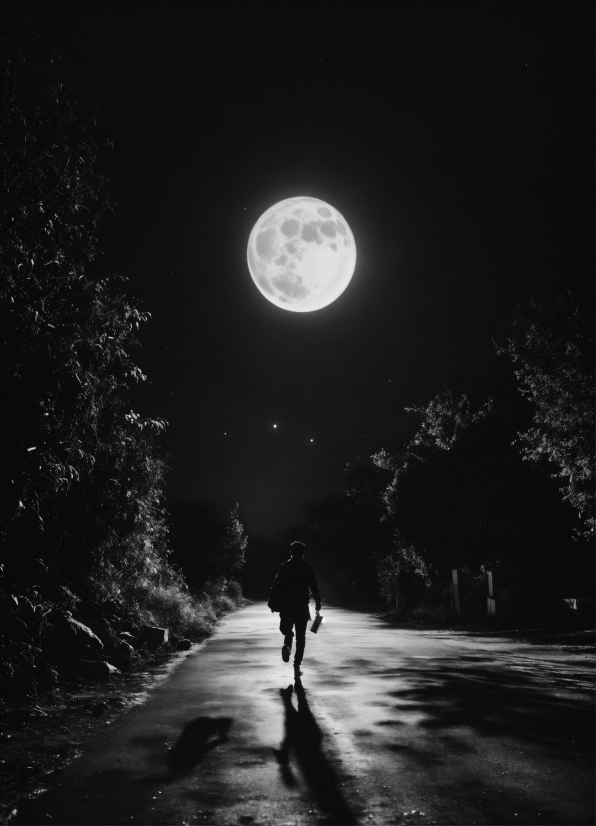 Top Conversational Ai Platforms, Atmosphere, Moon, Light, Black, Tree