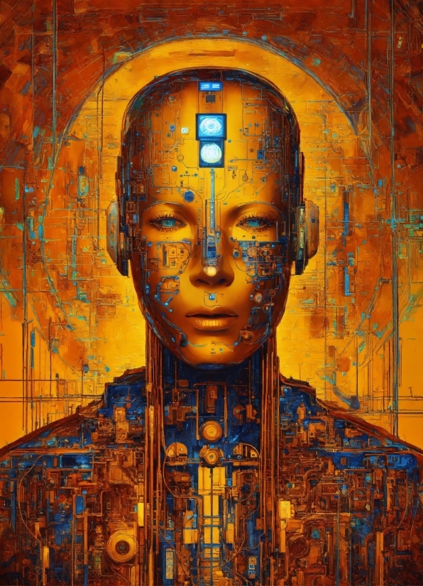 Tsmc Ai, Amber, Art, Paint, Line, Wall