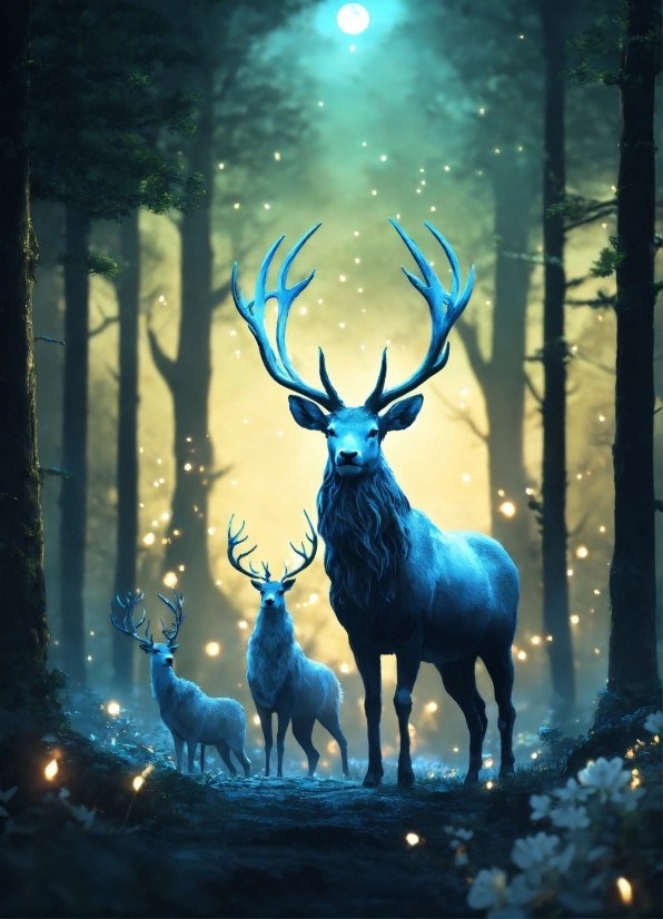 Vertebrate, Elk, Light, Nature, Barren Ground Caribou, Organism