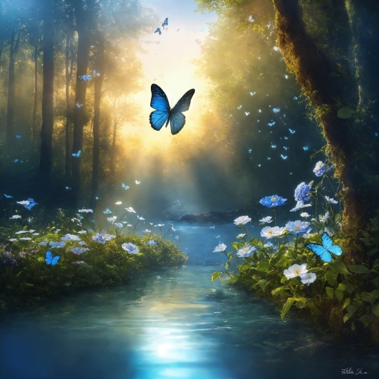 Water, Atmosphere, Liquid, Pollinator, Butterfly, Natural Landscape