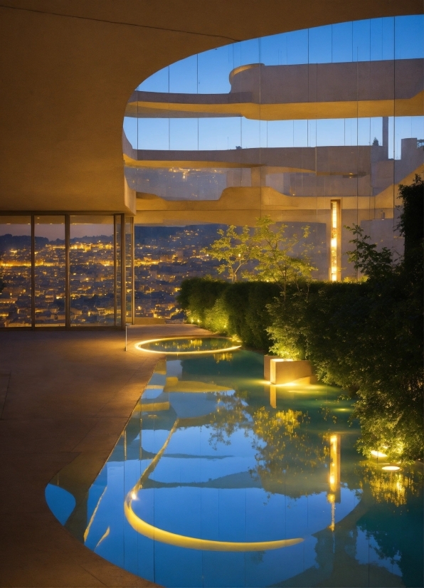 Water, Plant, Azure, Swimming Pool, Lighting, Architecture