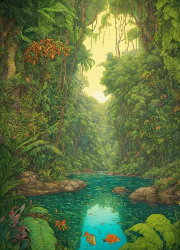 Water, Plant, Ecoregion, Green, Light, Nature