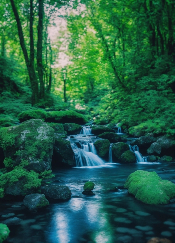 Water, Plant, Green, Tree, Natural Landscape, Spring