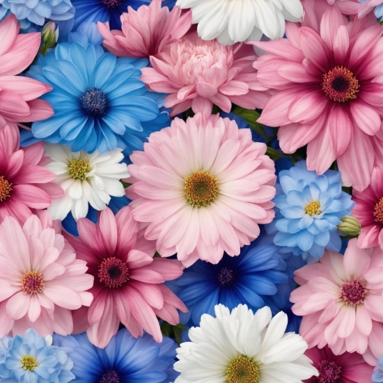 White, Blue, Azure, Petal, Flower, Pink
