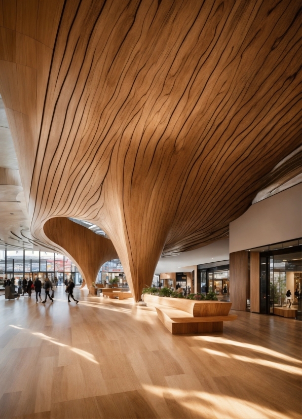 Wood, Ceiling, Composite Material, Tints And Shades, Space, Flooring