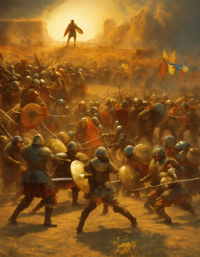 Art, Painting, Event, People In Nature, Battle, Landscape