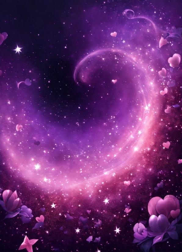Atmosphere, Sky, Light, Purple, Cartoon, Nebula