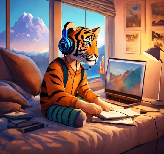 Bengal Tiger, Computer, Personal Computer, Siberian Tiger, Tiger, Computer Keyboard