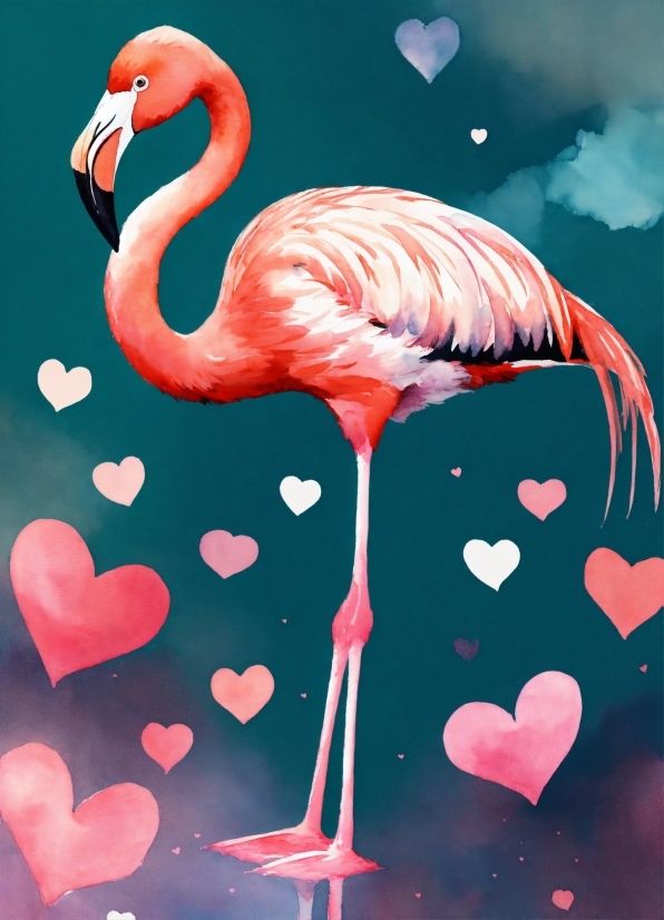 Bird, Greater Flamingo, Vertebrate, Light, Nature, Flamingo