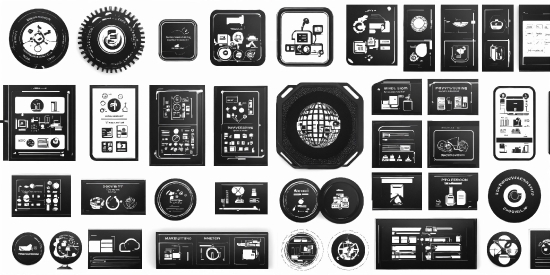 Black, Automotive Tire, Font, Audio Equipment, Material Property, Circle