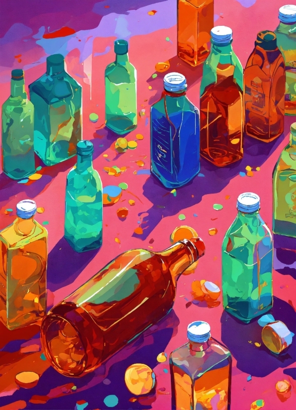Bottle, Green, Product, Liquid, Drinkware, Glass Bottle
