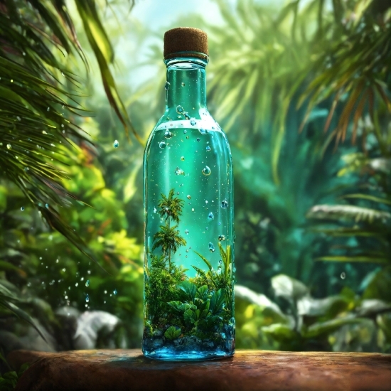 Bottle, Liquid, Drinkware, Green, Glass Bottle, Fluid