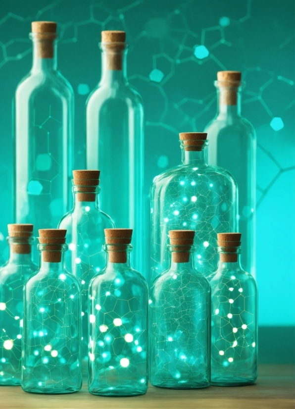 Bottle, Liquid, Drinkware, Green, Product, Azure