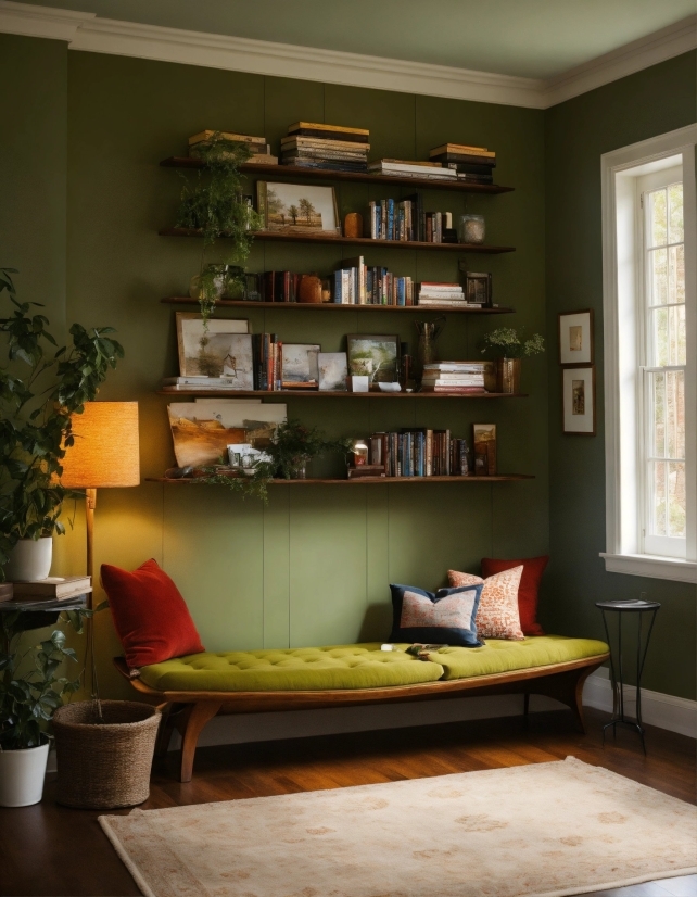 Brown, Furniture, Plant, Shelf, Bookcase, Wood