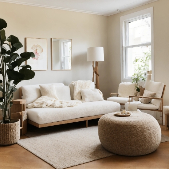 Brown, Property, Furniture, Plant, Window, Couch