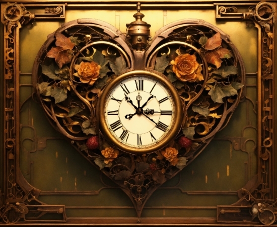 Brown, Watch, Wood, Quartz Clock, Clock, Font
