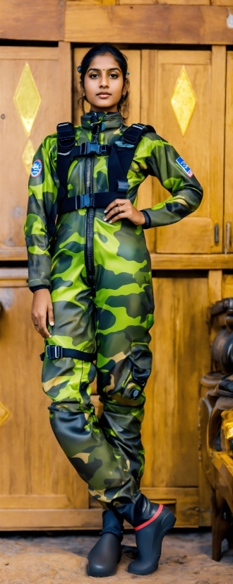 Camouflage, Outerwear, High-visibility Clothing, Shoulder, Workwear, Cargo Pants