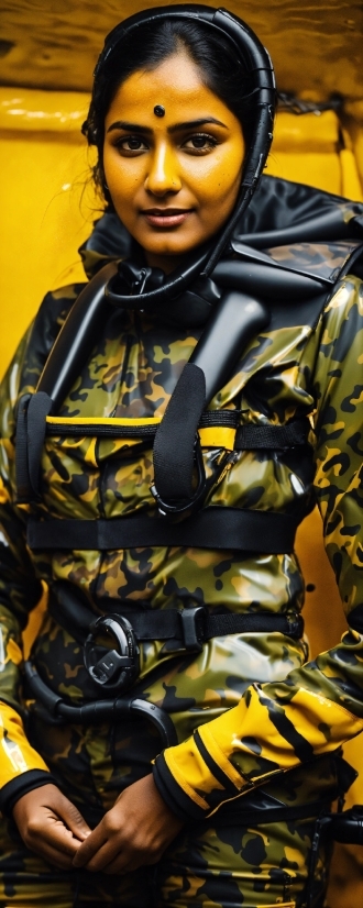 Camouflage, Smile, Military Camouflage, Ballistic Vest, Yellow, Military Uniform