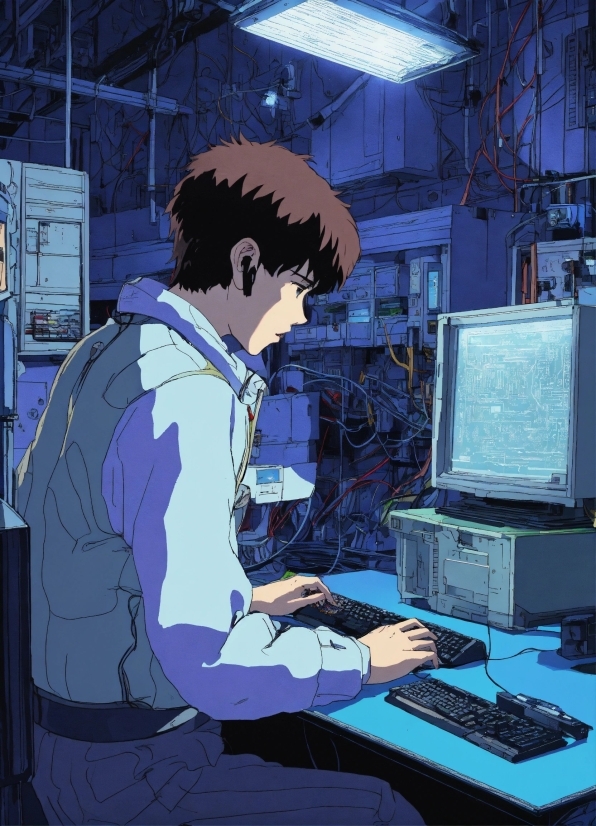 Cartoon Walking Green Screen, Computer, Computer Monitor, Computer Keyboard, Personal Computer, Peripheral