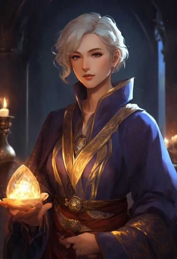 Cg Artwork, Fashion Design, Art, Candle, Electric Blue, Fictional Character
