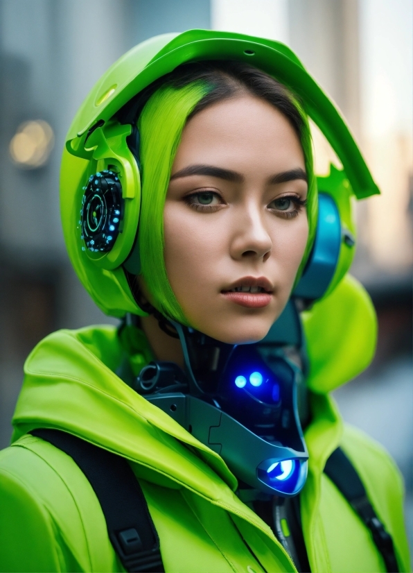 Chin, Hearing, Eye, Green, Ear, Audio Equipment
