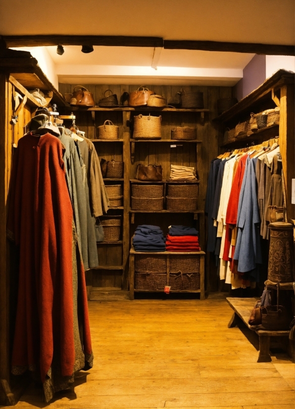 Closet, Clothes Hanger, Sleeve, Shelf, Cabinetry, Retail