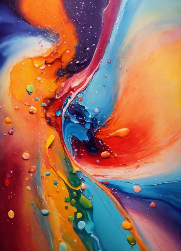 Colorfulness, Liquid, Art Paint, Water, Paint, Azure