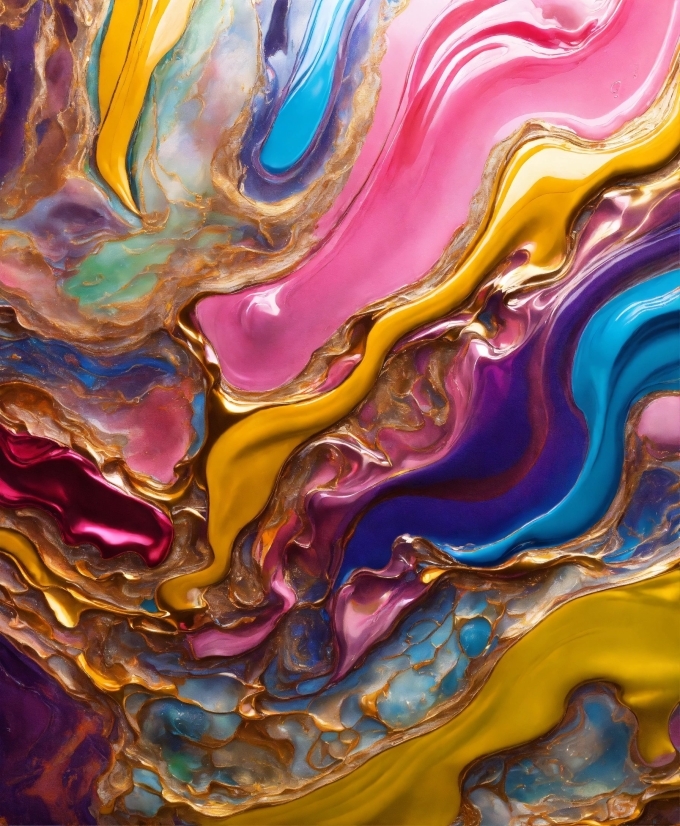 Colorfulness, Liquid, Purple, Art Paint, Fluid, Organism