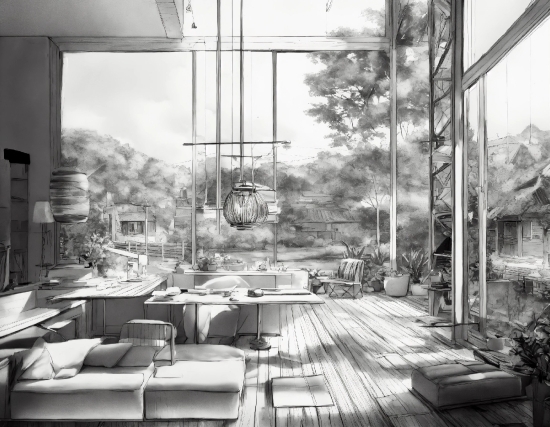 Cool Background Animations, Plant, Black, Black-and-white, Architecture, Interior Design