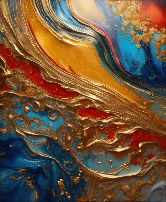 Create Short Video Online, Liquid, Azure, Art Paint, Paint, Fluid