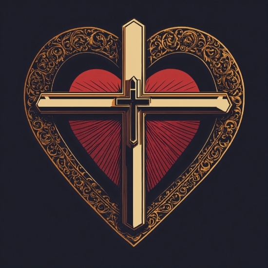 Cross, Font, Art, Symmetry, Symbol, Emblem