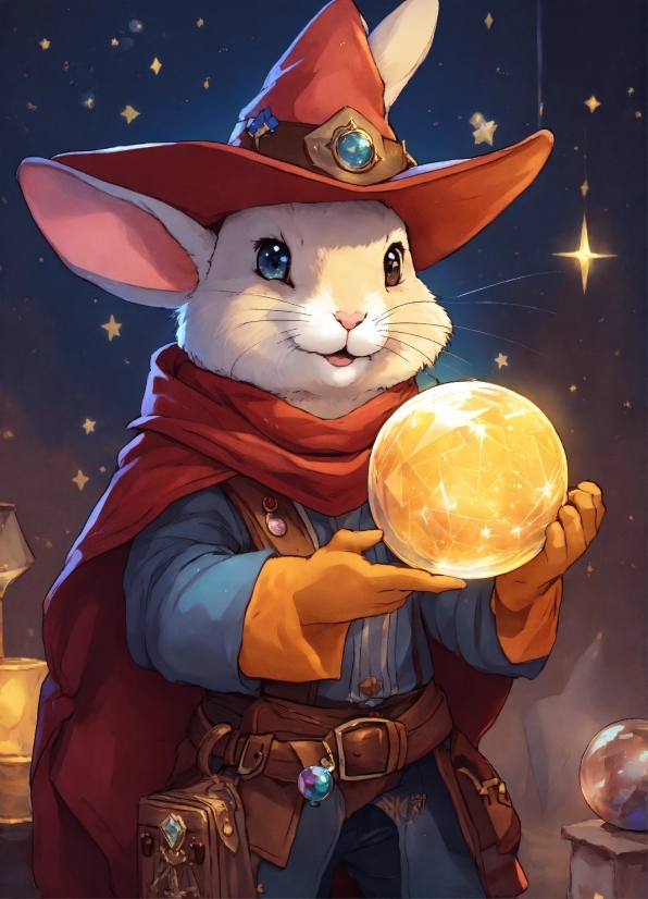 Davinci Resolve 18, Vertebrate, Cartoon, Orange, Mammal, Hat