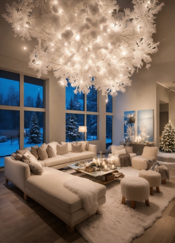 Decoration, Property, Furniture, White, Couch, Light