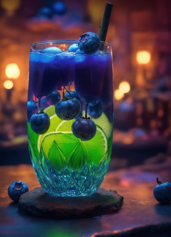 Drinkware, Liquid, Purple, Fluid, Drink, Cocktail Garnish