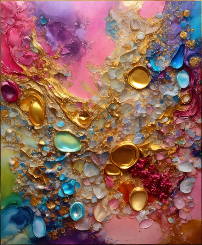 Filmora Online Editor, Art, Liquid, Magenta, Pattern, Circle