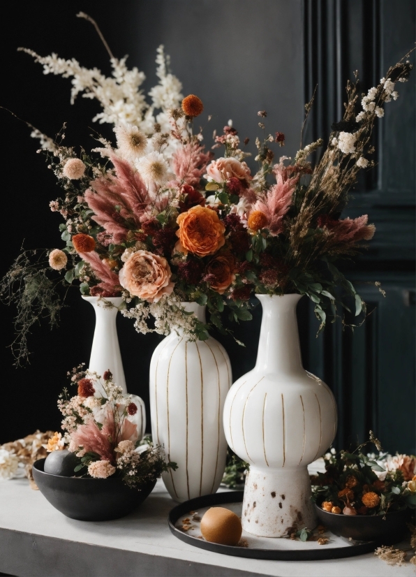 Flower, Plant, Flowerpot, Vase, Orange, Flower Arranging
