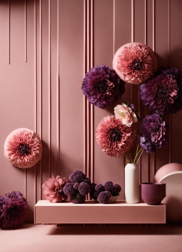 Flower, Plant, Purple, Flowerpot, Petal, Textile