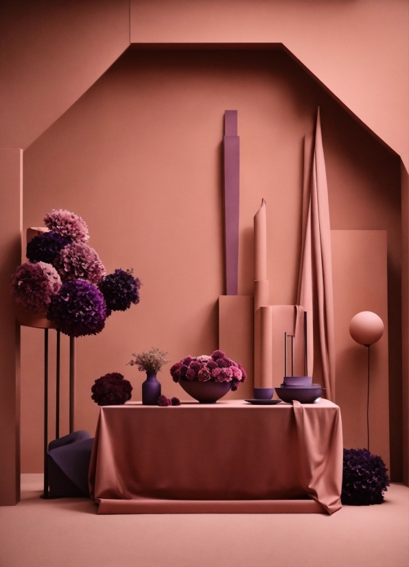 Flower, Purple, Light, Decoration, Lighting, Pink