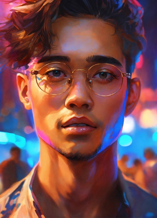 Free Animated 3d Backgrounds, Forehead, Nose, Glasses, Cheek, Lip