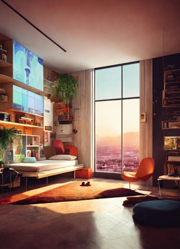 Free Animated Computer Backgrounds, Building, Table, Furniture, Couch, Wood