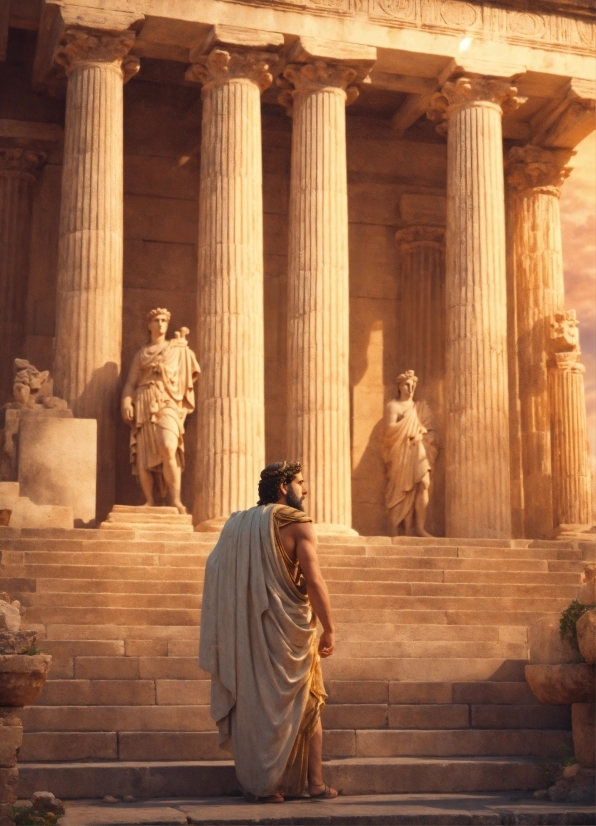 Free Animated Video Backgrounds, Temple, Building, Sculpture, Statue, Art