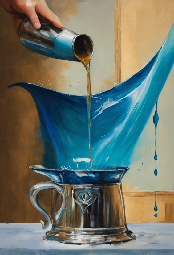 Free Business Video Maker, Drinkware, Blue, Serveware, Gas, Art