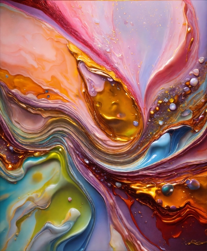 Full Moon Stock Footage, Liquid, Art Paint, Paint, Fluid, Purple
