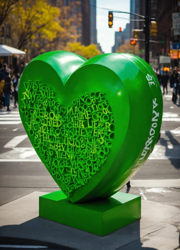 Funny Music Copyright Free, Green, Sculpture, Plant, Yellow, Red