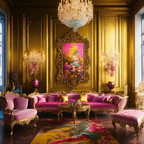 Furniture, Decoration, Property, Building, Purple, Window