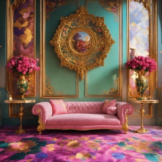 Furniture, Decoration, Purple, Textile, Wood, Interior Design