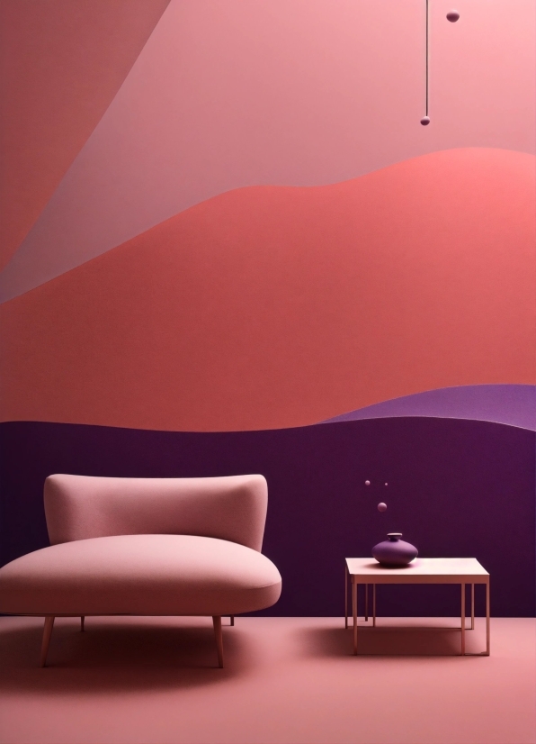 Furniture, Light, Purple, Interior Design, Orange, Lighting