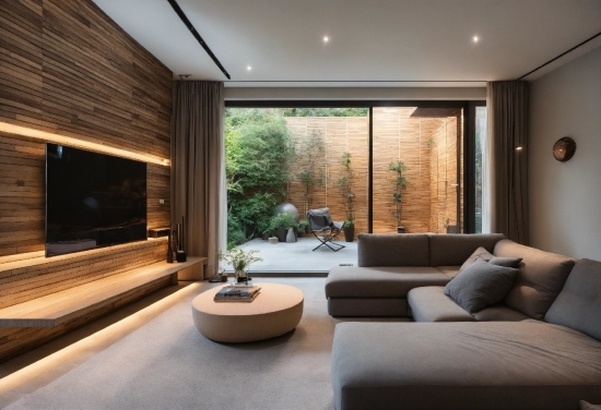 Furniture, Plant, Couch, Lighting, Interior Design, Architecture