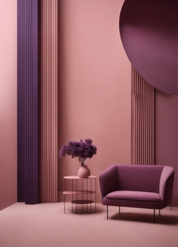 Furniture, Plant, Light, Purple, Decoration, Comfort