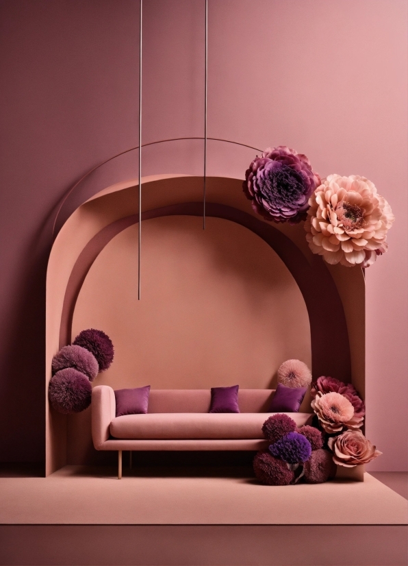 Furniture, Purple, Comfort, Interior Design, Pink, Violet